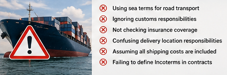 International shipping problems caused by incorrect trade terms and logistics misunderstandings